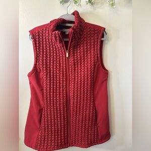 Susan Graver | Red Quilted Vest